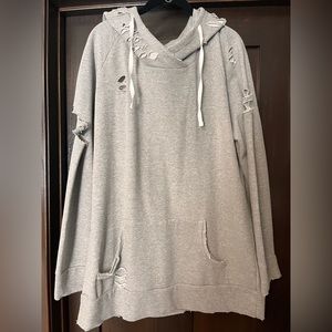 Chelsea DeBoer Distressed Hoodie